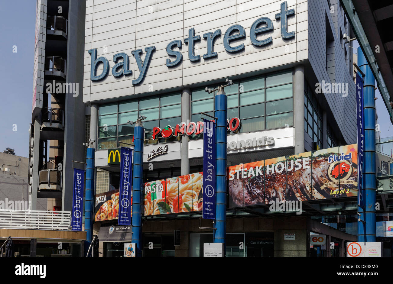 Shopping Center bay street in Paceville, Malta Stock Photo Alamy