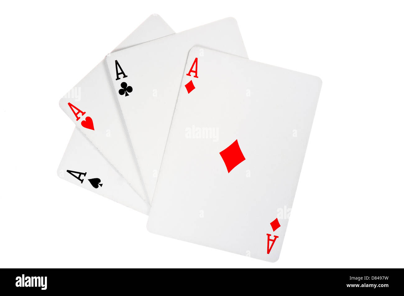 Four aces in poker - Kare Stock Photo