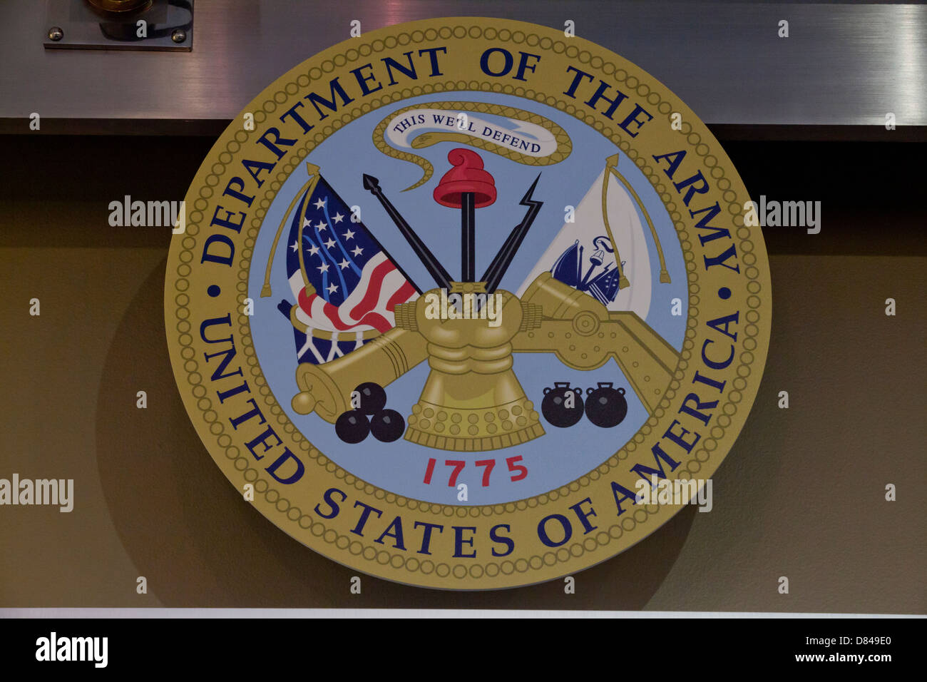 Official seal of the US Army Stock Photo Alamy