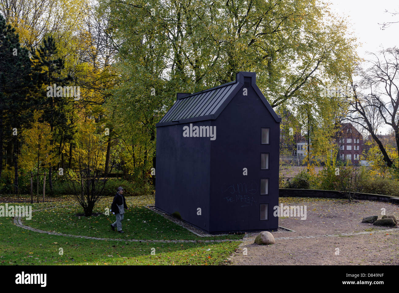 Memorial  Hamburg Firestorm in Rothenburgsort built by Volker Lang 2003 , Hamburg, Germany Stock Photo