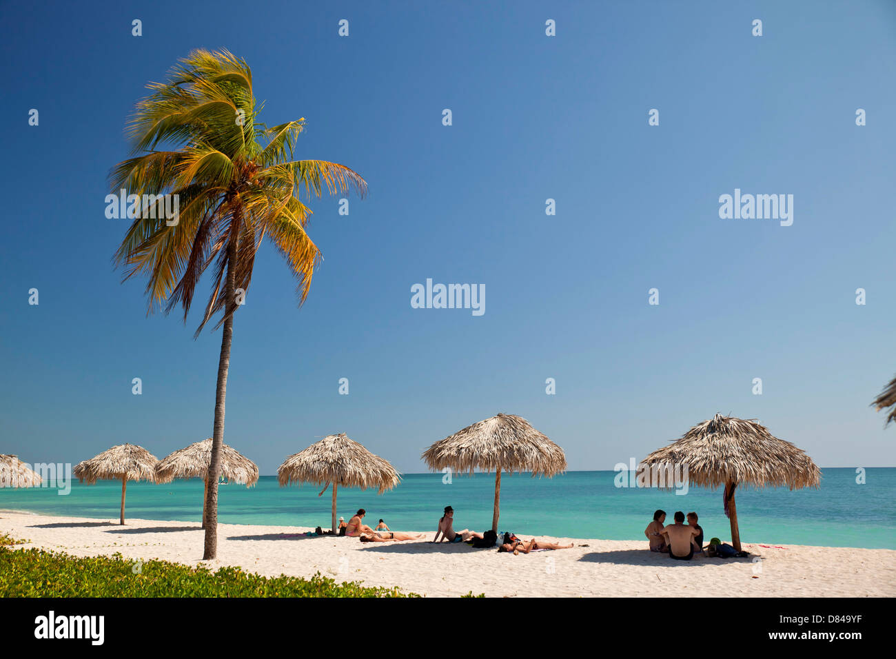 beach Playa Ancon near Trinidad, Cuba, Caribbean Stock Photo
