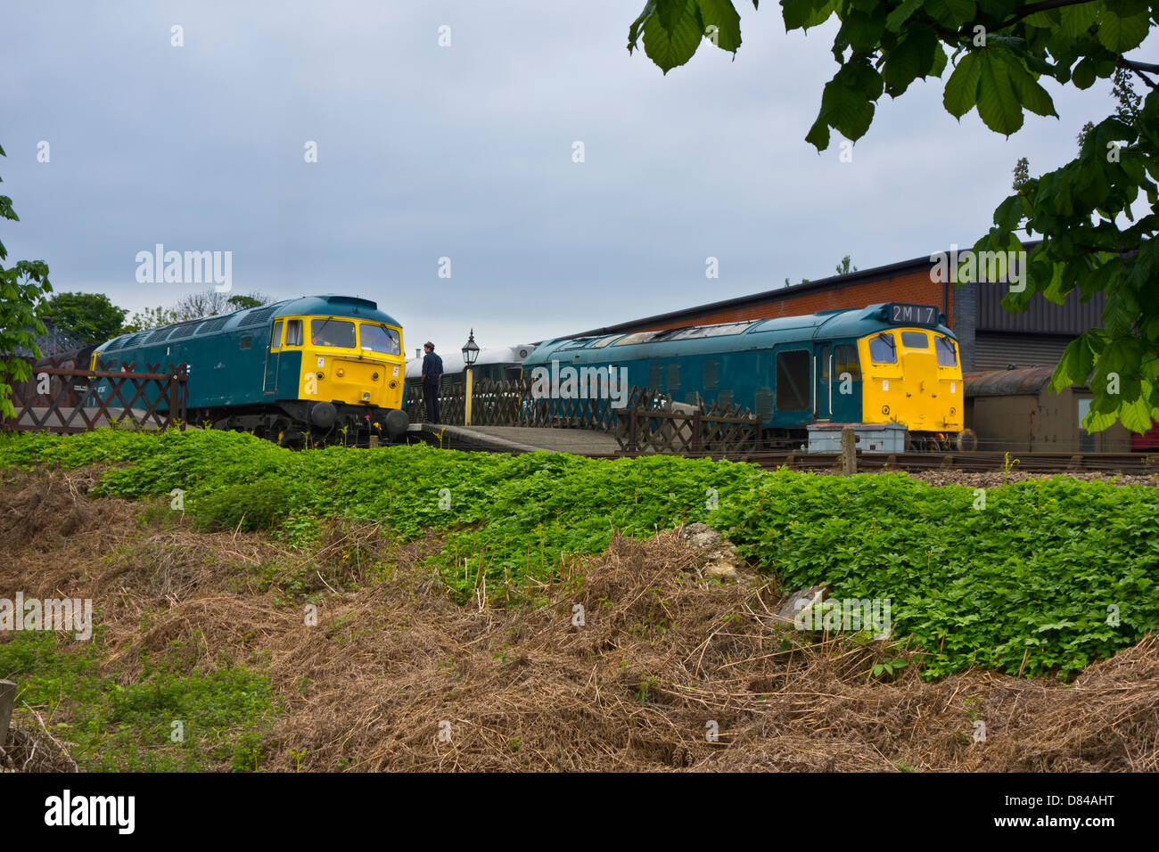 Class 47 Diesel Locomotive North Norfolk Railway is a preserved railway Stock Photo