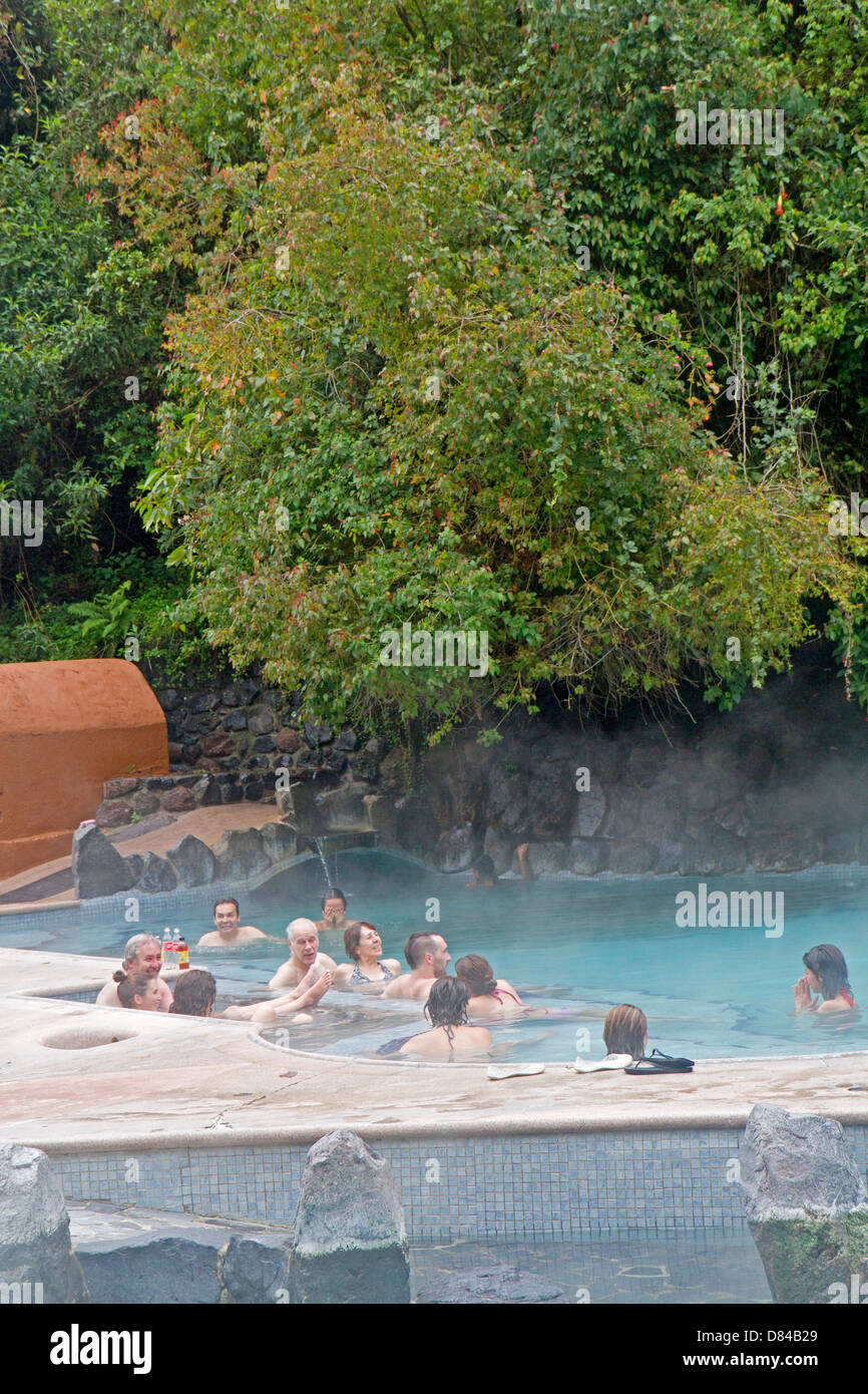 Hot pools at Papallacta, Ecuador Stock Photo