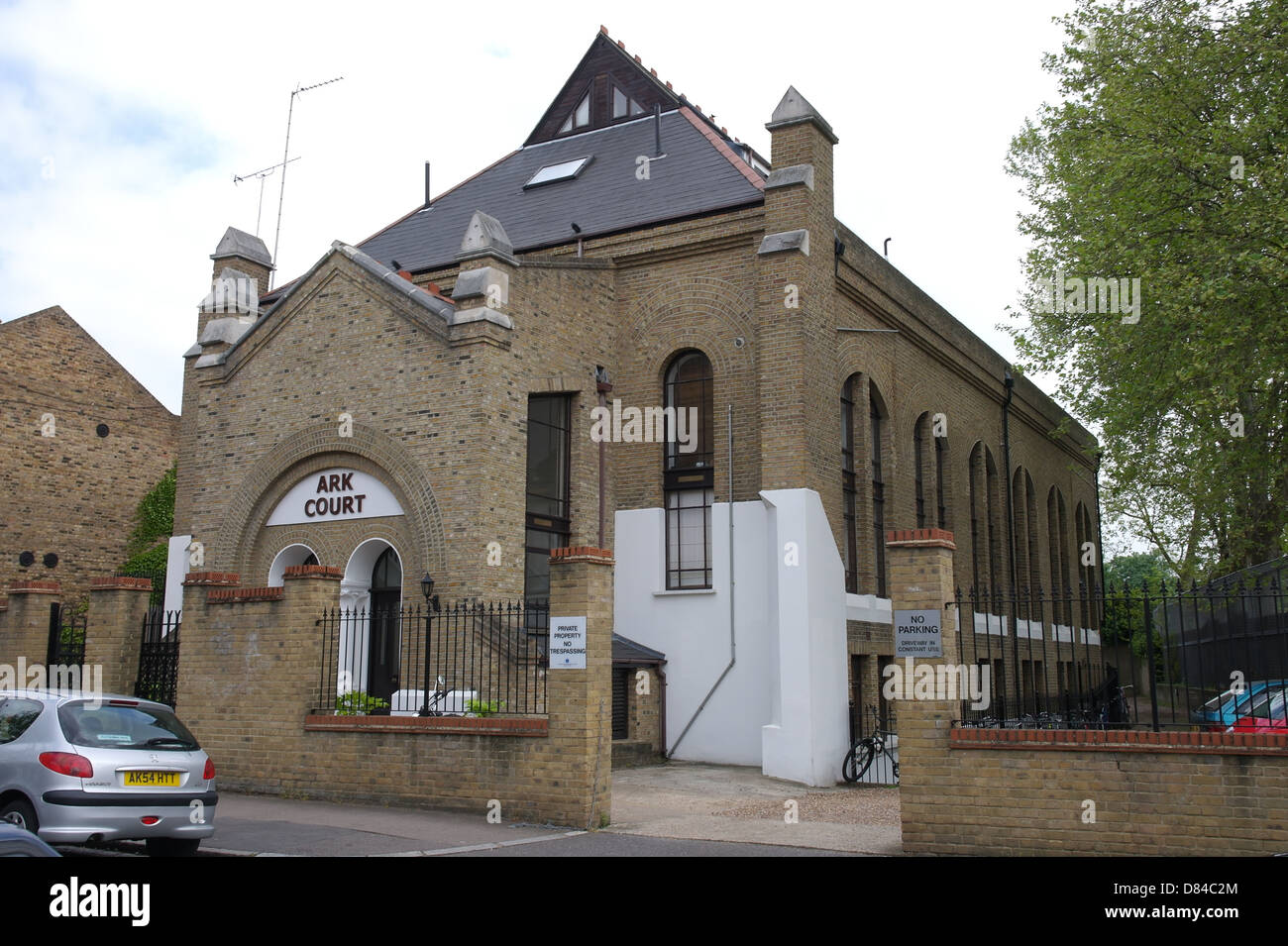 ark court alkham road london church to house flat Stock Photo