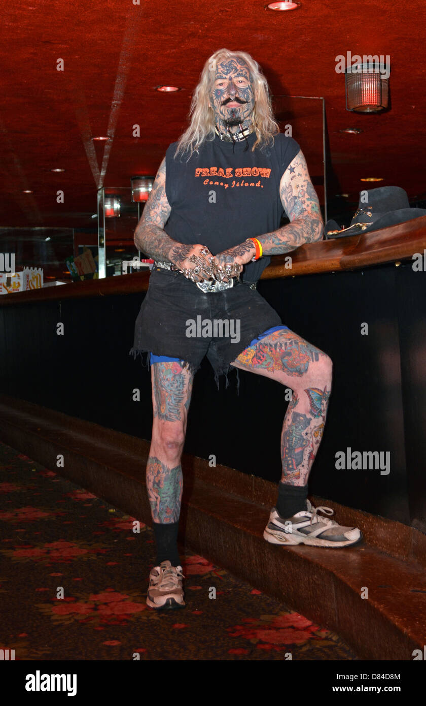 Outlaw Bobby Steele at the New York City Tattoo Convention at the Roseland Ballroom in Manhattan Stock Photo - Alamy