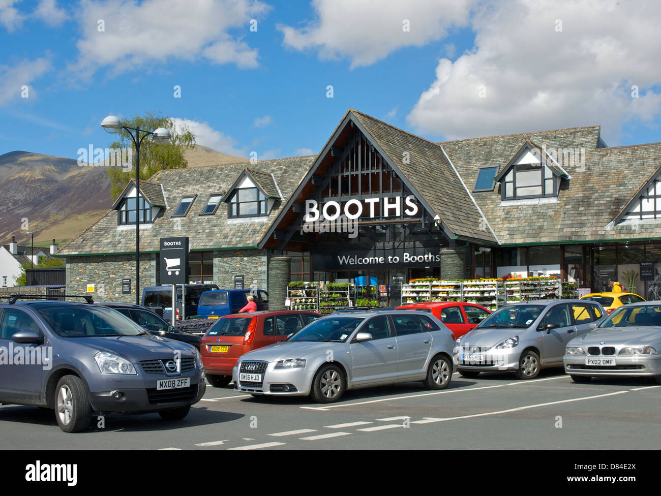 Booths supermarket in Keswick, Lake District National Park, Cumbria, England UK Stock Photo