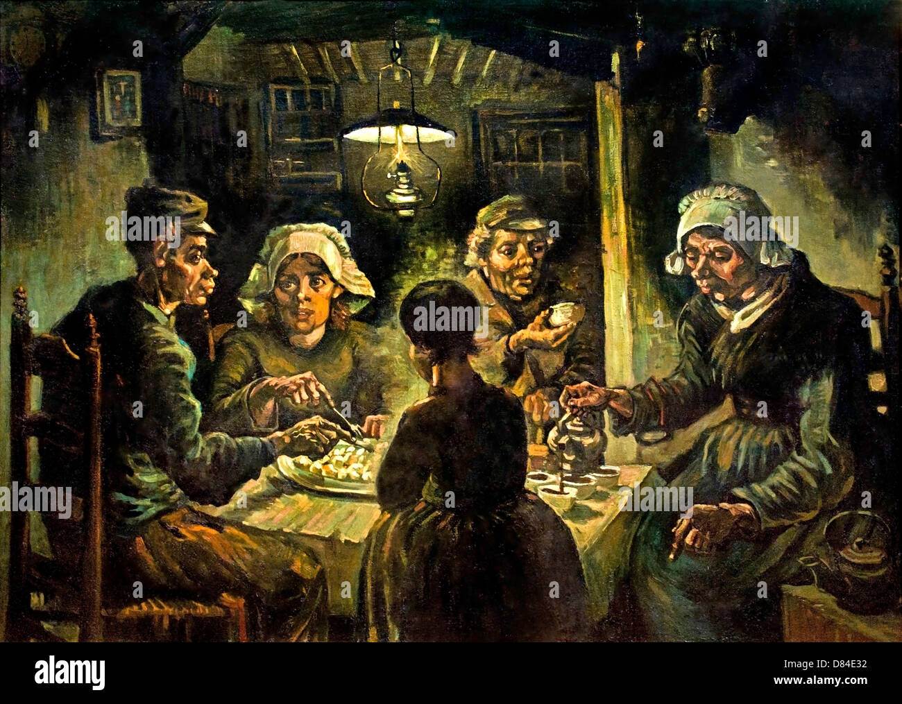 The Potato Eaters. 1885. Realism Vincent van Gogh 1853 - 1890 Dutch  Netherlands Stock Photo - Alamy