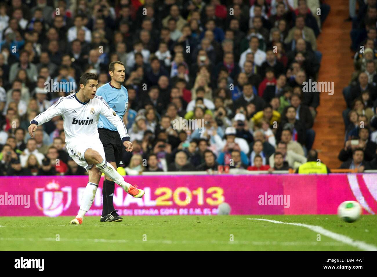 17.05.2013. Madrid, Spain. Copa del Rey final. Real Madrid versus Atletico Madrid. Final score was (1-2) Cristiano Ronaldo Stock Photo