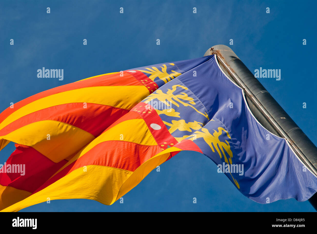 Bandera de la Comunidad Valenciana – Flag Stock Photo