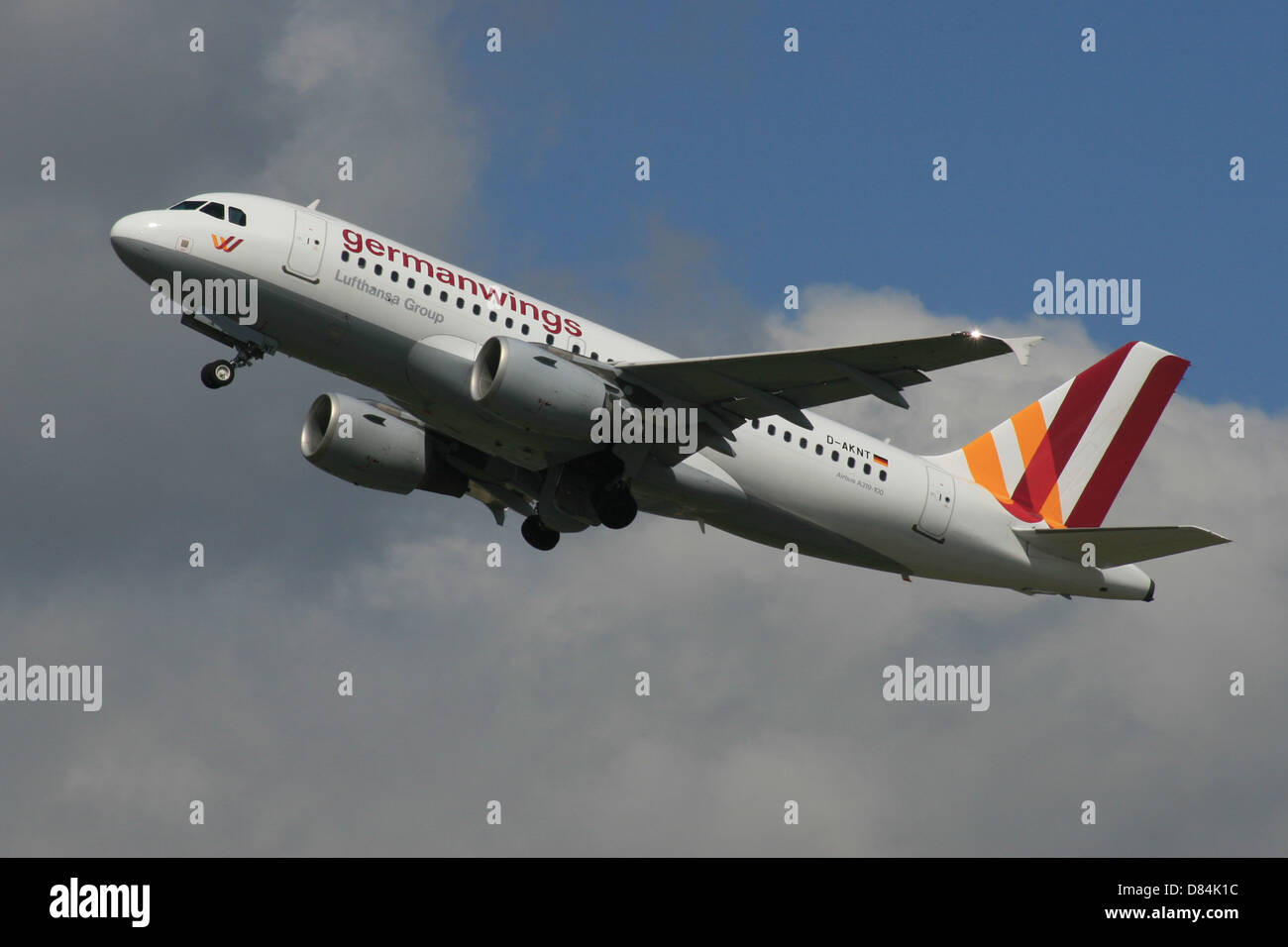 GERMAN WINGS AIRBUS A319 LUFTHANSA GROUP Stock Photo