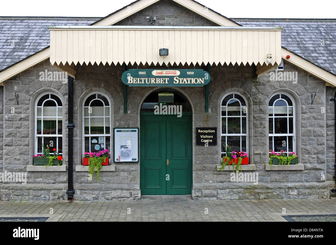 Belturbet Town Old Railway Station, Co Cavan, Ireland, Erne Shannon Waterway Stock Photo