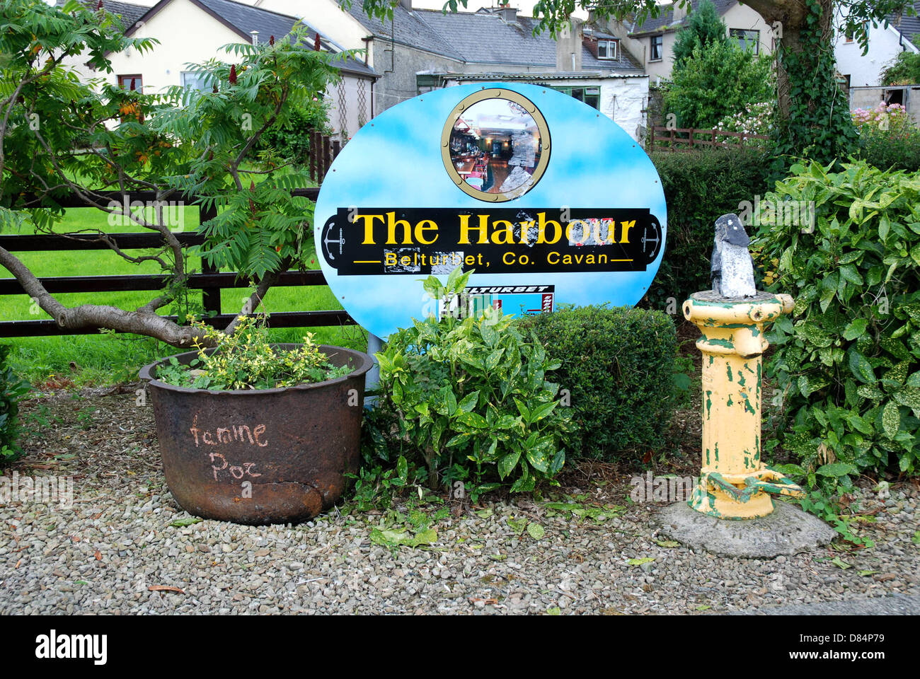 Belturbet Town, Famine Pot, Co Cavan, Ireland, Upper Lough Erne, Stock Photo
