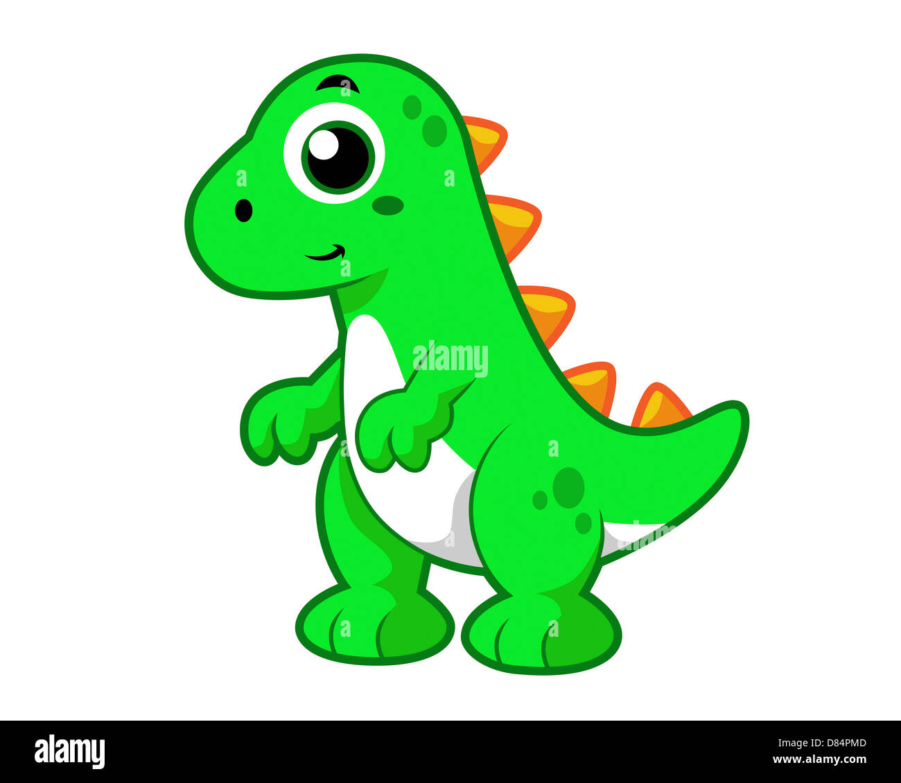 Cute illustration of Tyrannosaurus Rex. Stock Photo