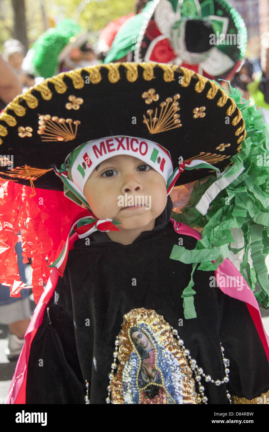 Mexicans in New York City celebrate Cinco de Mayo (5th of May) with a