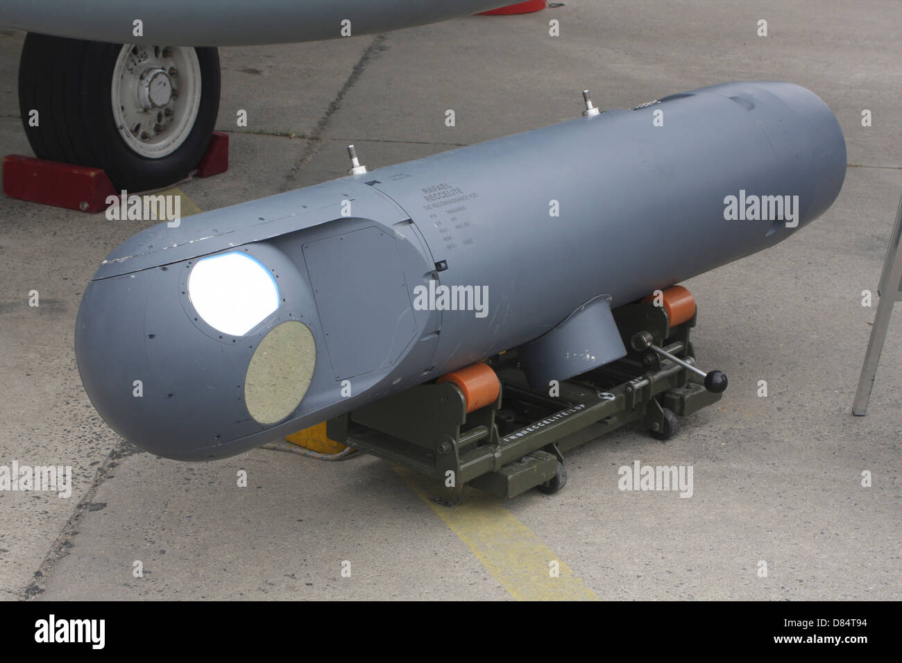 Rafael Reccelite reconnaissance pod as used by the German Air Force Tornados in Afghanistan. Stock Photo