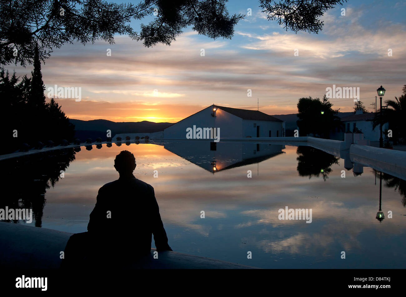 The lagoon, Cañaveral de Leon, Huelva-province, Region of Andalusia, Spain, Europe Stock Photo