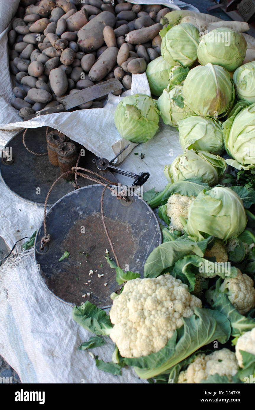 vegetable scales in Nepal Stock Photo Alamy