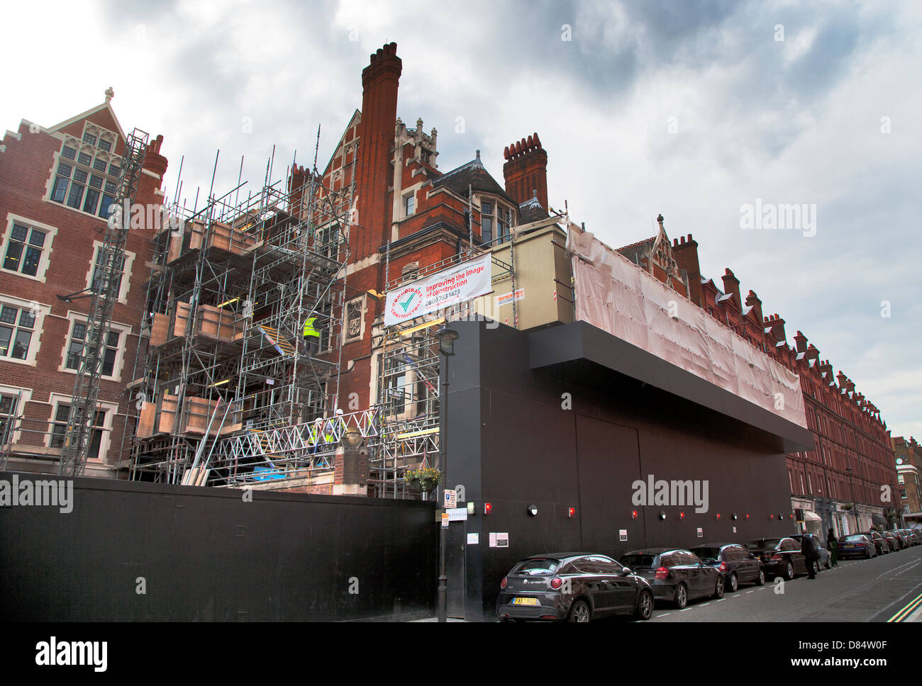 Development of former Fire Station, Chiltern Street Marylebone London W1 England UK Europe Stock Photo