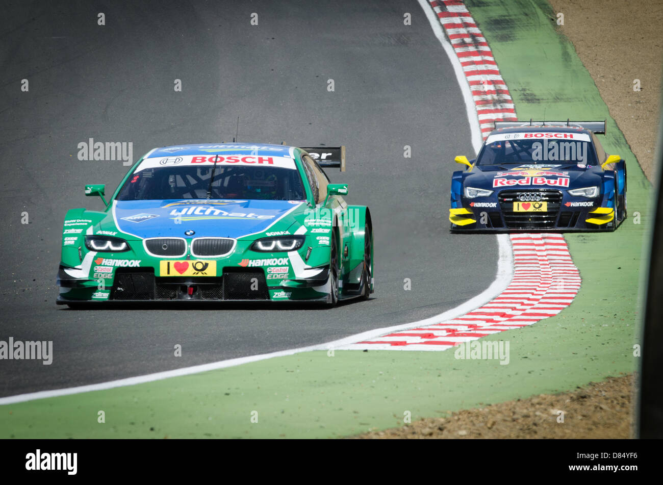 Racing action from DTM, German Touring Car Championship, Brands Hatch ...