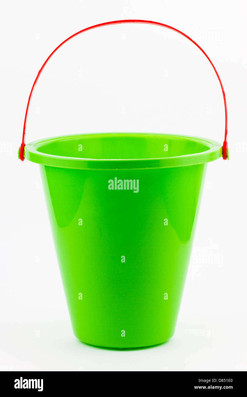 A green sand bucket Stock Photo Alamy