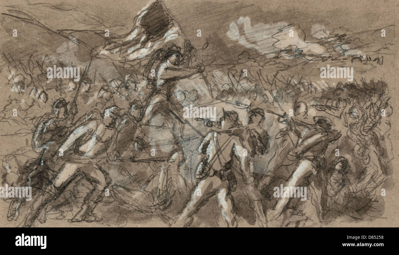 The capture of Petersburg during the USA Civil War, April 1865 Stock ...