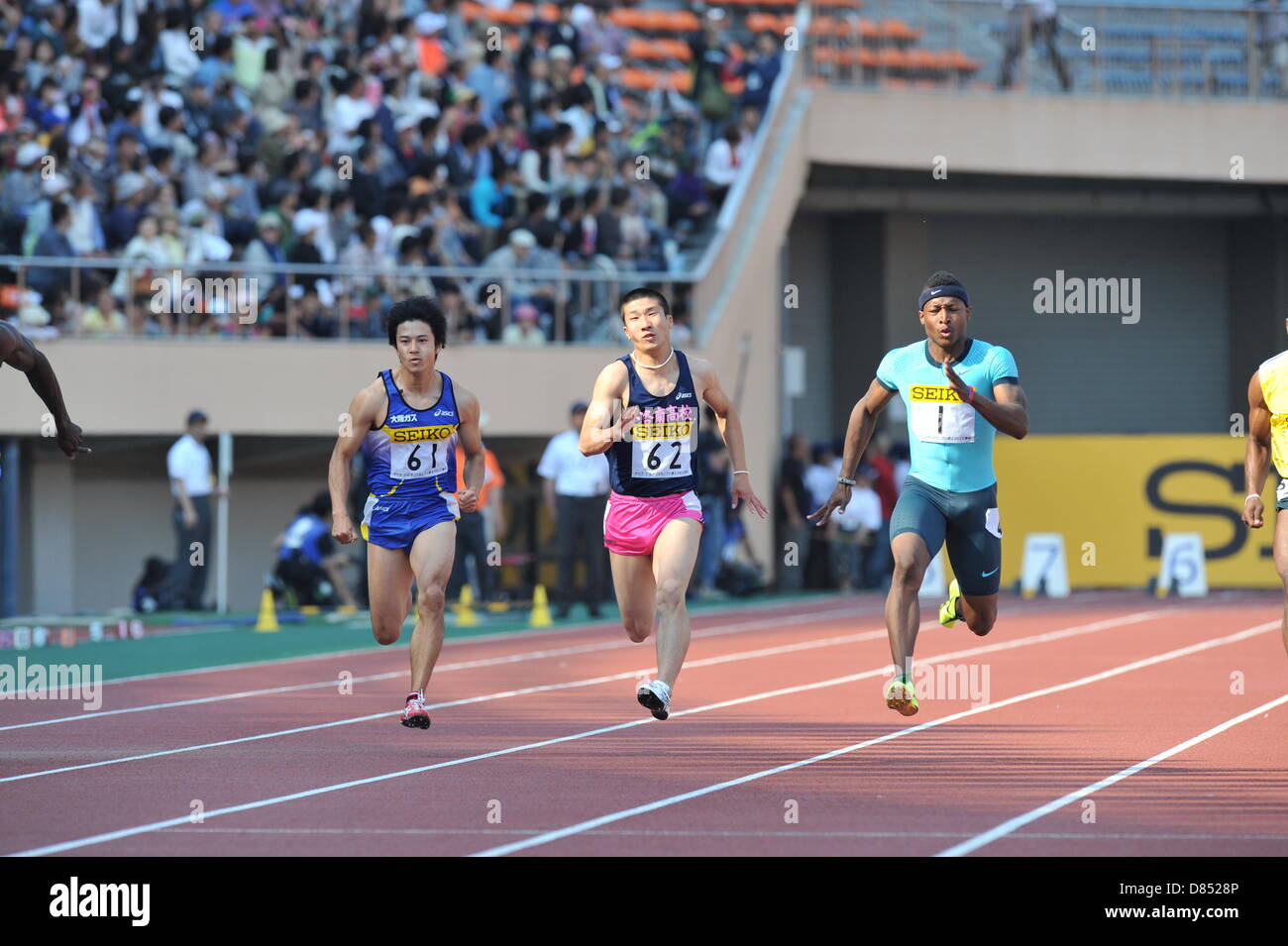 Eriguchi (L-R) Masashi Eriguchi, Yoshihide Kiryu (JPN), Mike Rodgers (USA), MAY ...
