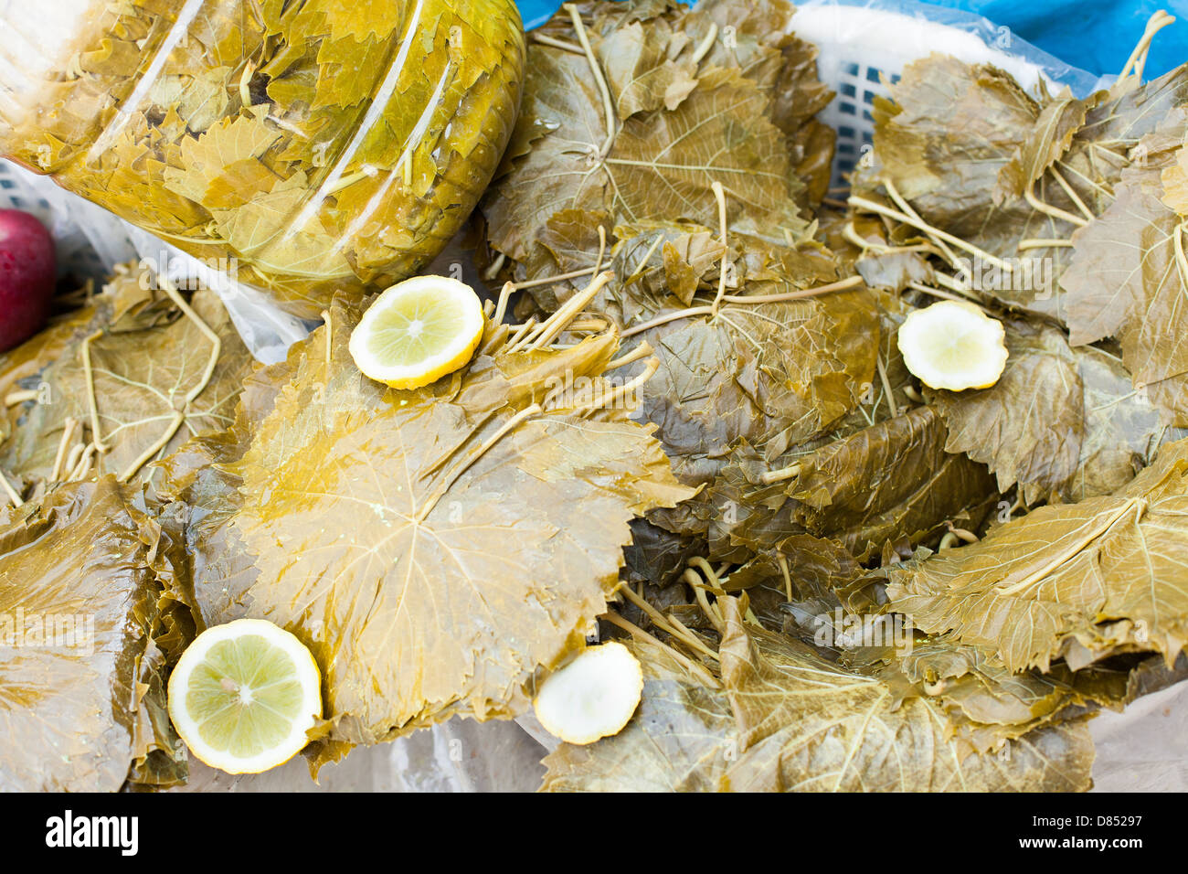 vine leaves for cooking Stock Photo Alamy