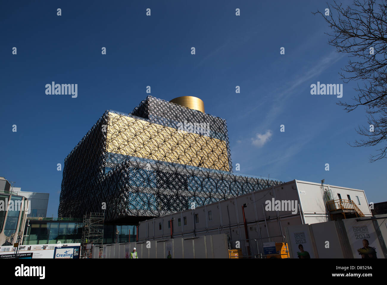 The almost completed Library of Birmingham April 2013. Due to open in September 2013. Stock Photo