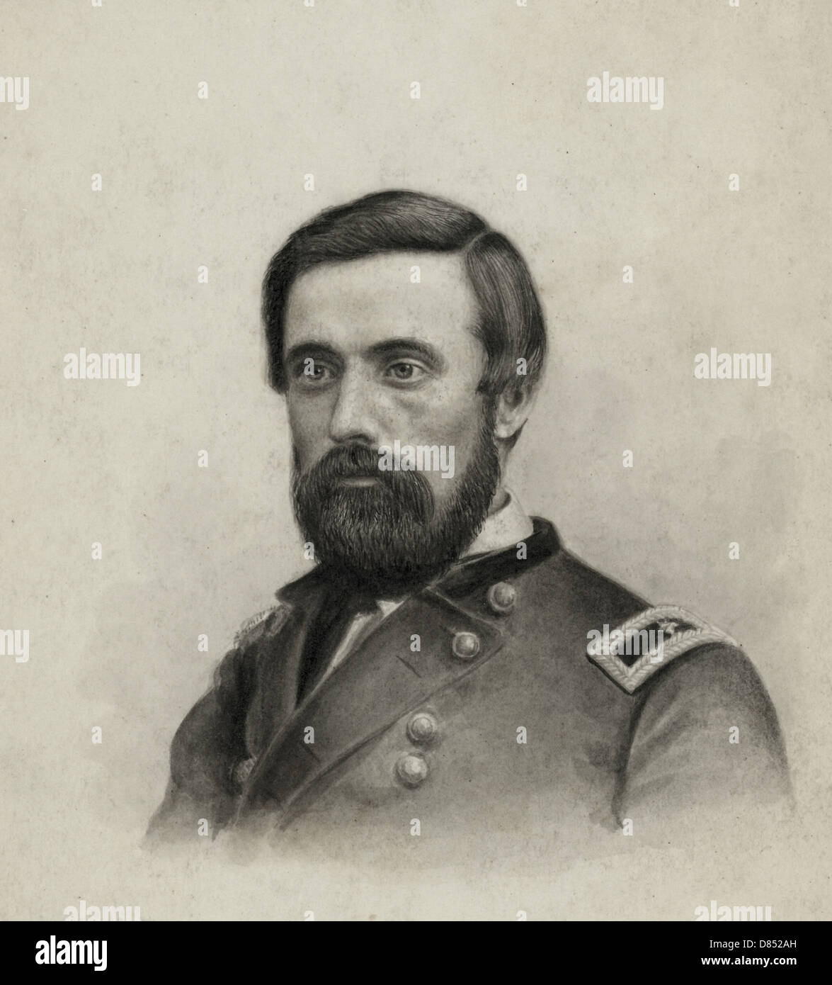 Brigadier General John Rawlings, Union, USA Civil War, circa 1864 Stock Photo
