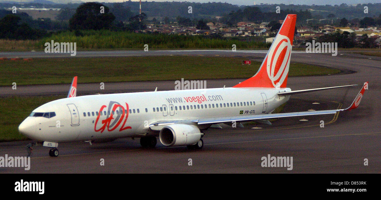 Gol Airlines Boeing 737 800 plane, Congonhas Airport, São Paulo