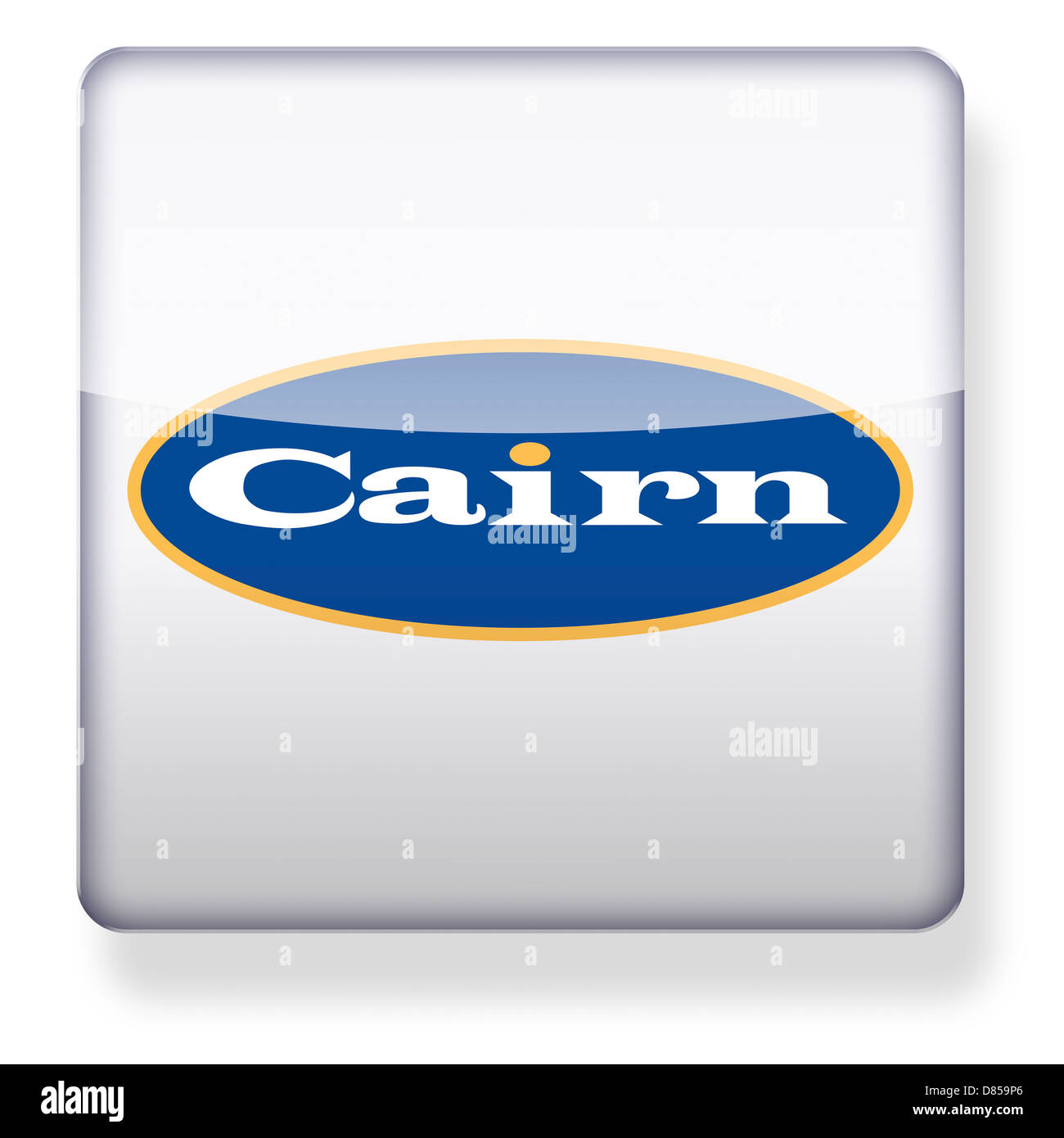 Cairn Energy logo as an app icon. Clipping path included. Stock Photo