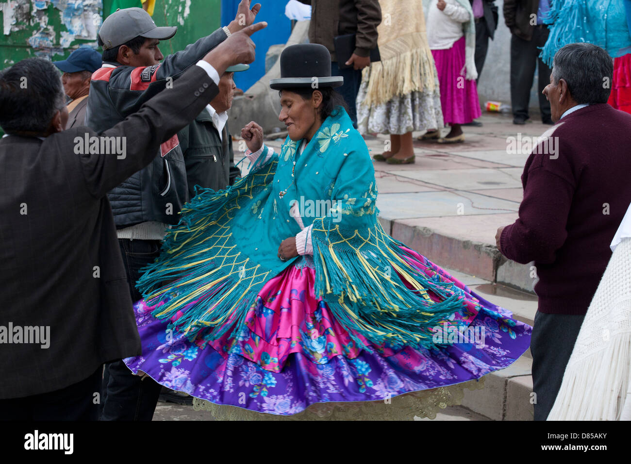 The Quechua people of Bolivia in the Capital La Paz Stock Photo Alamy