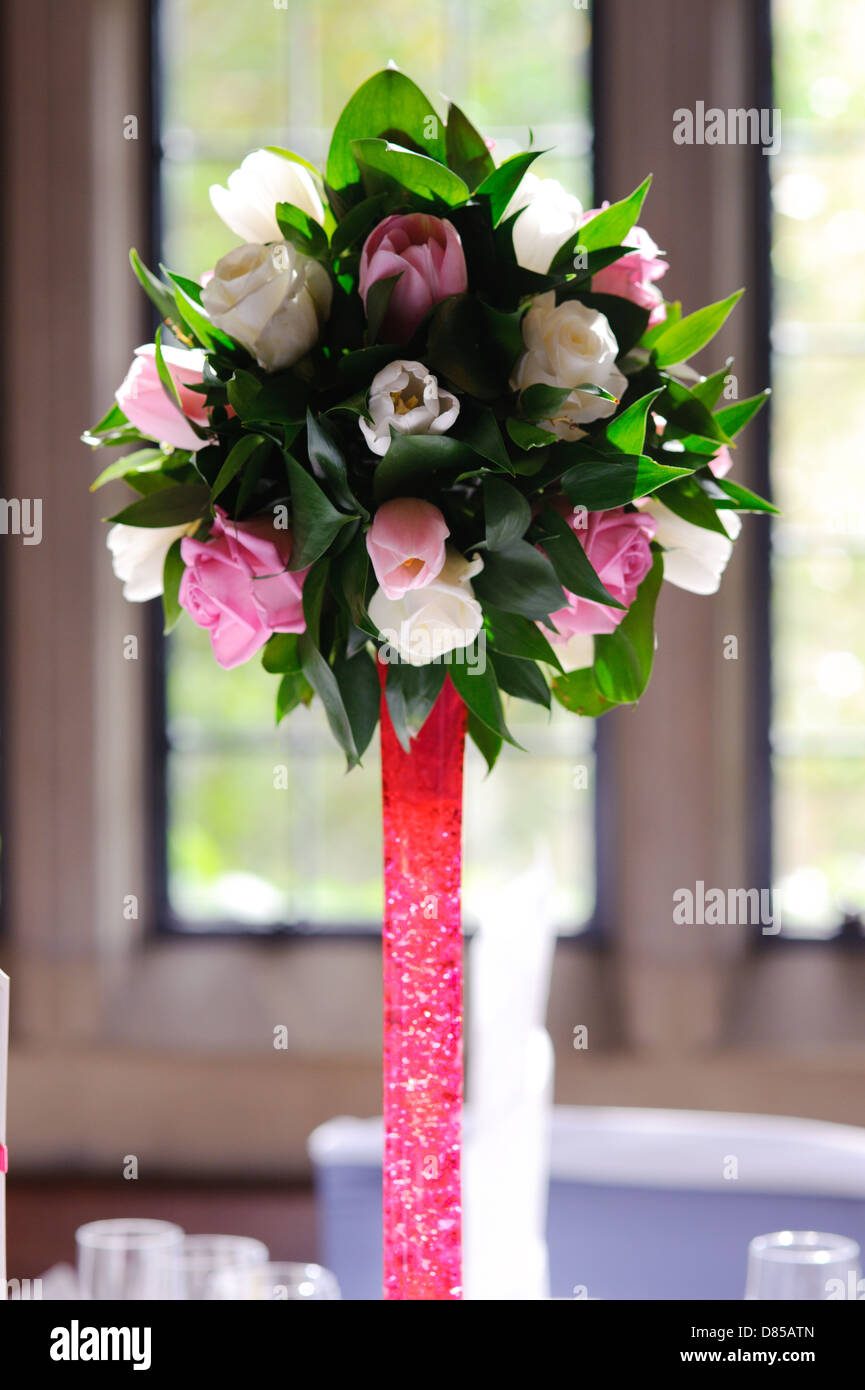 Flowers Decorating A Table At A Wedding Reception Stock Photo Alamy backdrop-choices-for-wedding-reception-decor