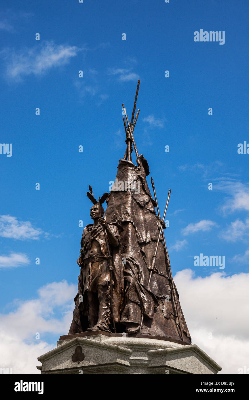 Tammany Regiment monument, Gettysburg National Military Park, Pennsylvania, USA Stock Photo