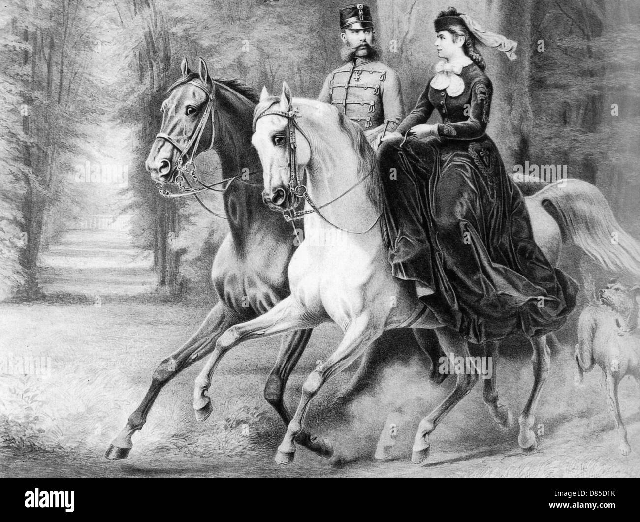 EMPRESS ELISABETH OF AUSTRIA (1837-1898) about 1865 Stock Photo - Alamy