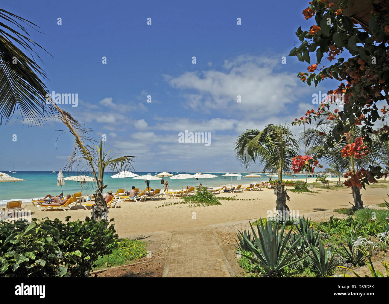 Santa Maria Beach Island of Sal Cape Verde Stock Photo