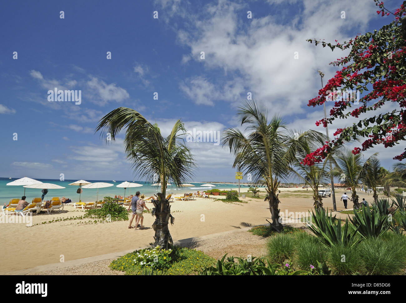 Santa Maria Beach Island of Sal Cape Verde Stock Photo