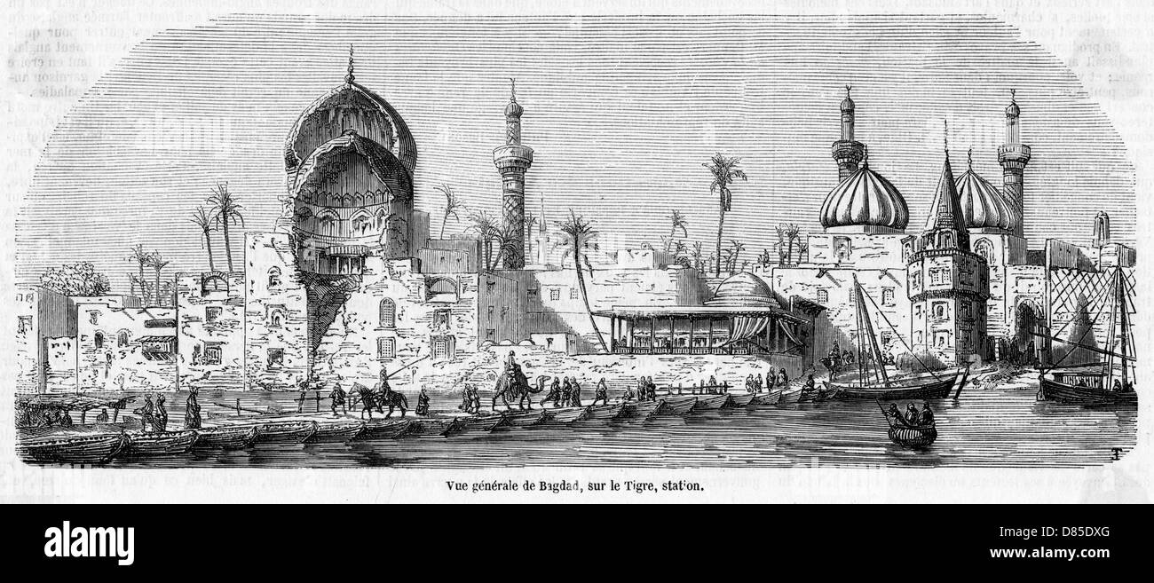 Iraq Baghdad 1857 Stock Photo