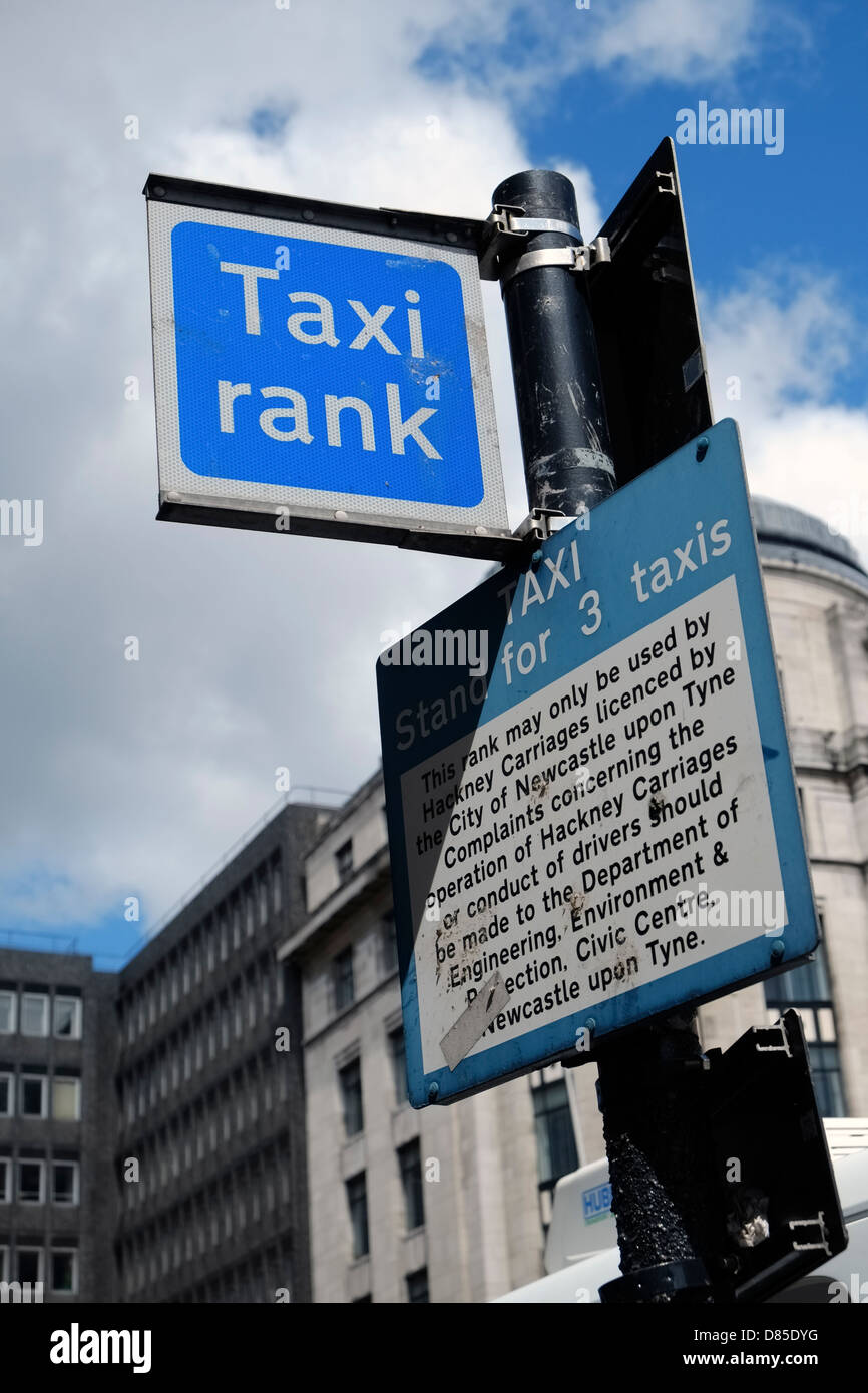 Taxi Rank sign Stock Photo Alamy