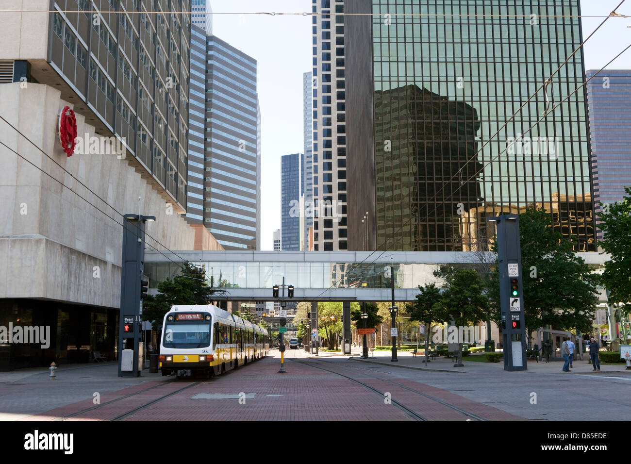 A view of the DART metro system in Dallas, Texas Stock Photo Alamy
