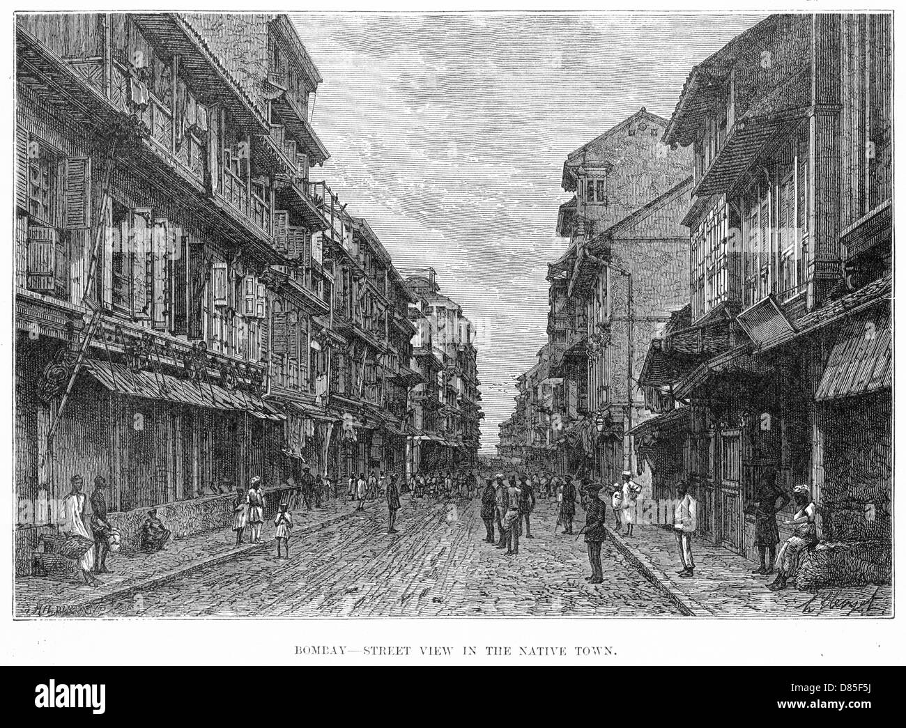 Mumbai street view Black and White Stock Photos & Images Alamy