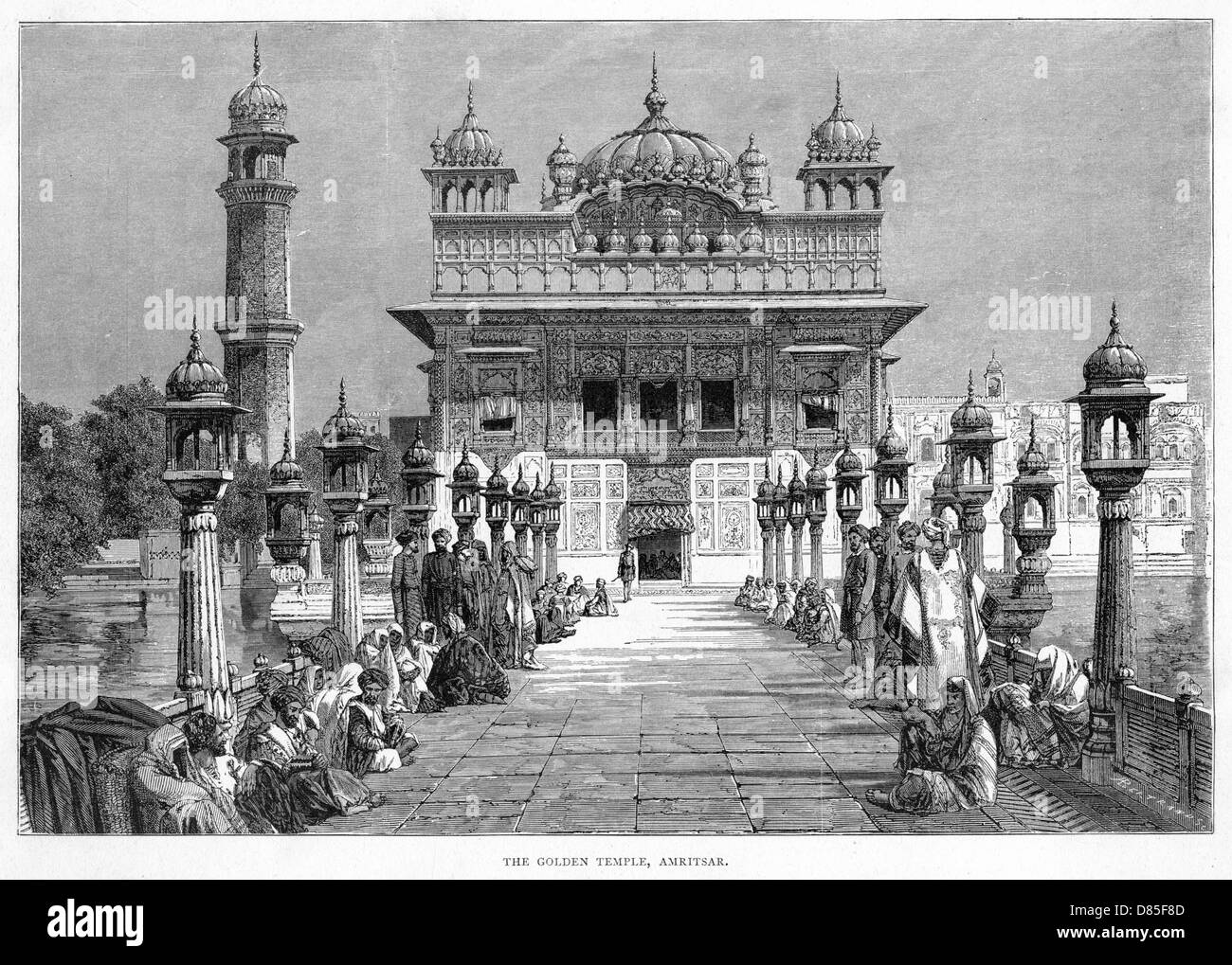 Golden temple amritsar Black and White Stock Photos & Images Alamy