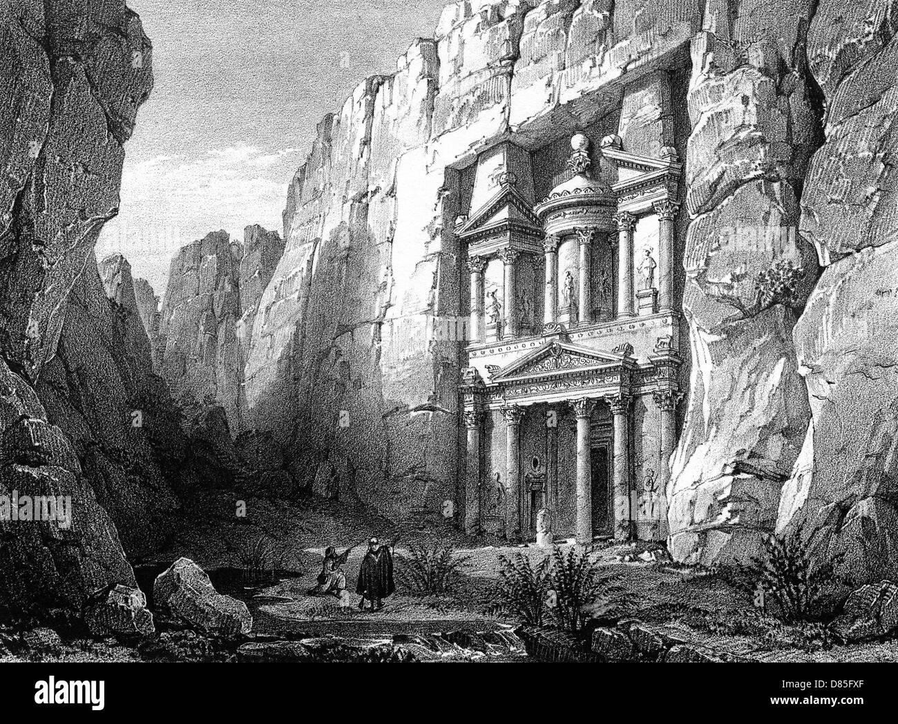 Jordan Petra Black and White Stock Photos & Images - Alamy