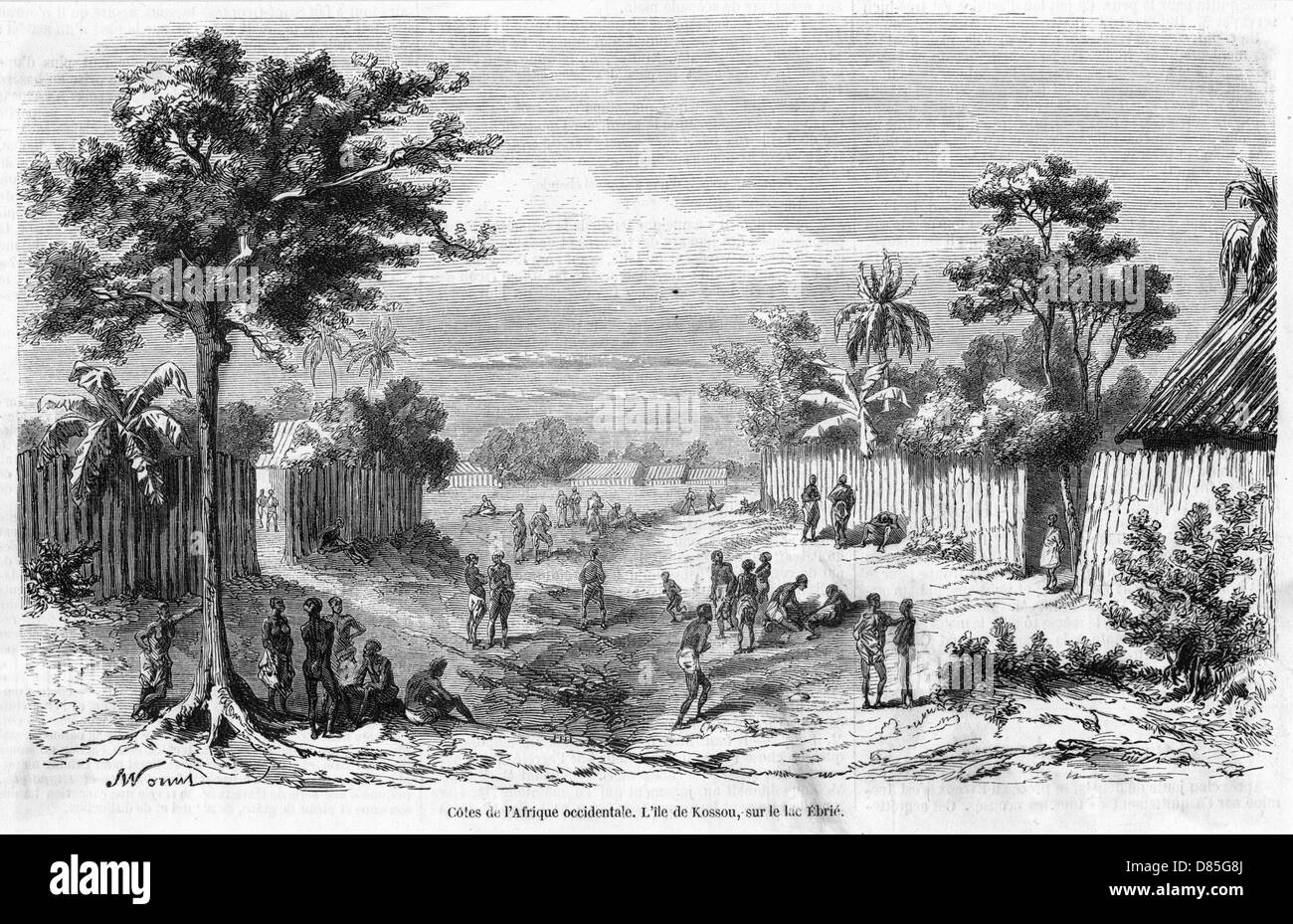 IVORY COAST VILLAGE Stock Photo Alamy