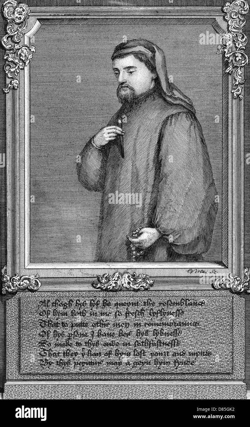 Geoffrey Chaucer, English poet Stock Photo