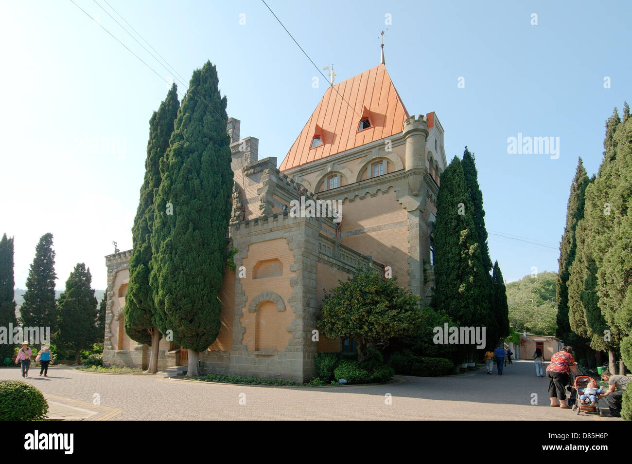 Palace of Princess Gagarin, The Greater Alushta, Crimea, Ukraine, Eastern Europe Stock Photo