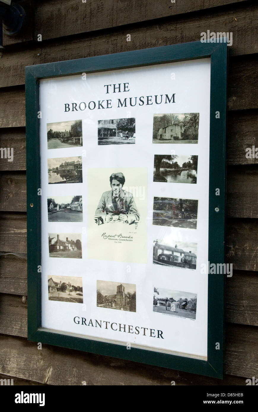 Rupert Brooke Museum, Grantchester Cambridgeshire England 9th May 2013 2010s UK HOMER SYKES Stock Photo