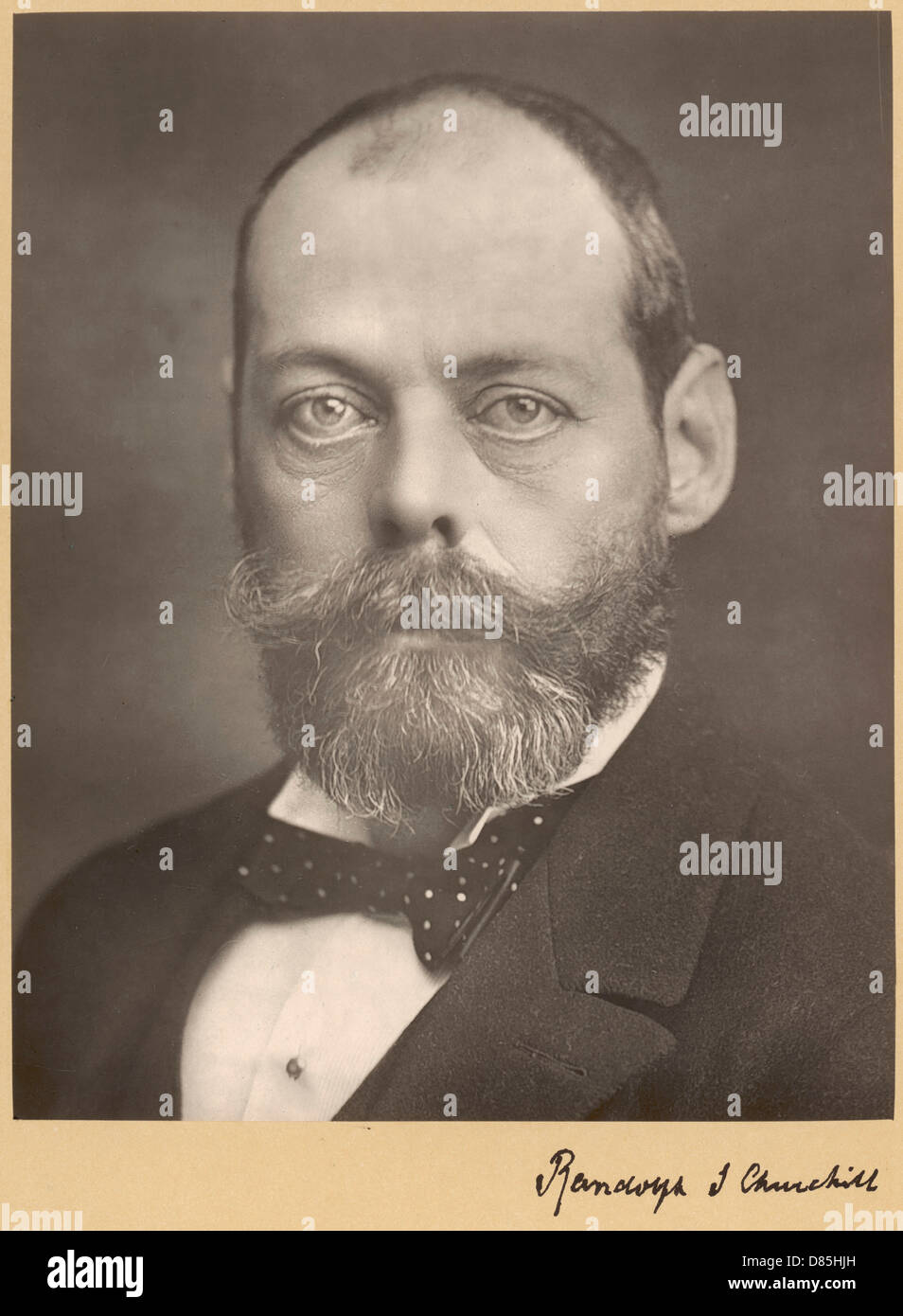 Randolph churchill portrait lord randolph hires stock photography and