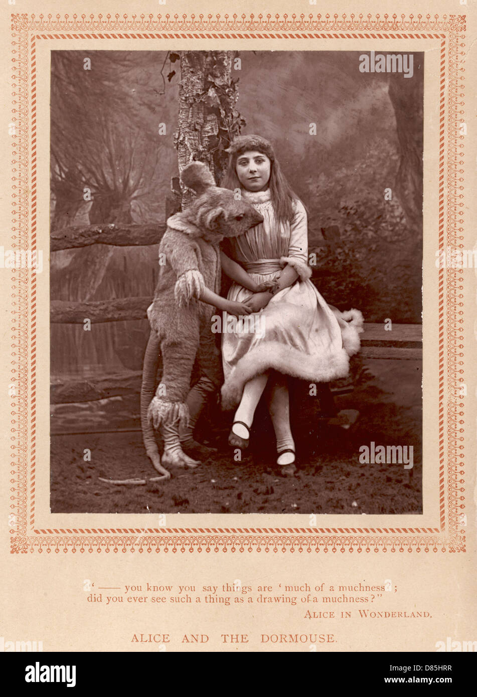 Alice Stage Prod. 1888 Stock Photo