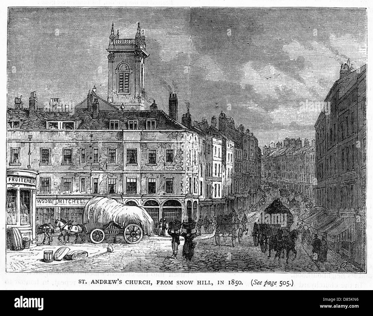 London Snow Hill Stock Photo Alamy